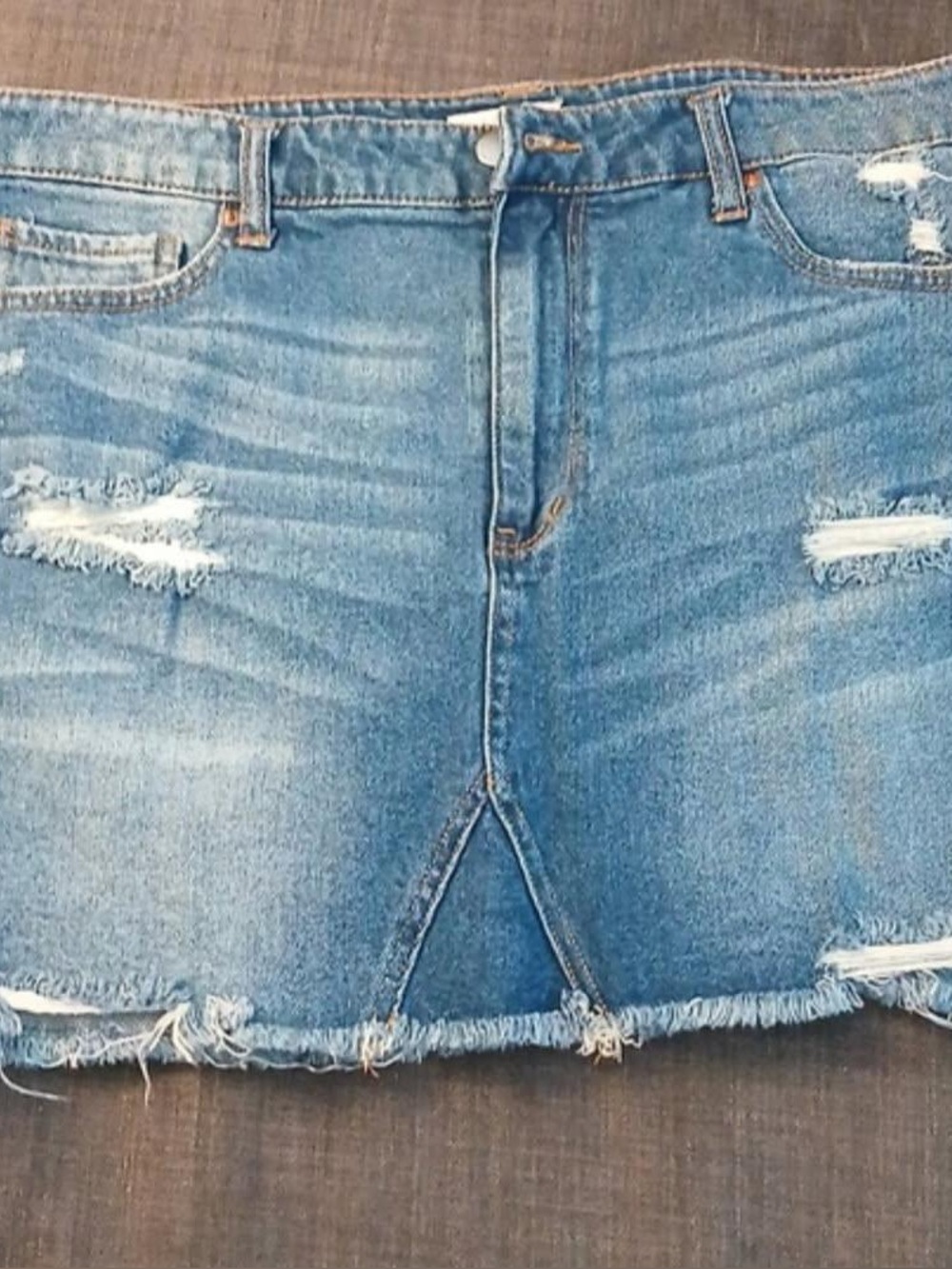 Tinseltown  Blue Denim Mini Skirt